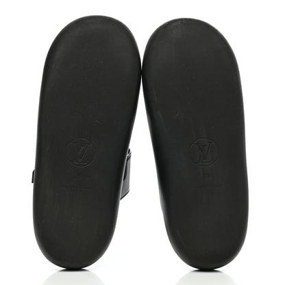 Louis Vuitton Monogram Sunbath Flat Mule Sandals 39 Black 5 of 7