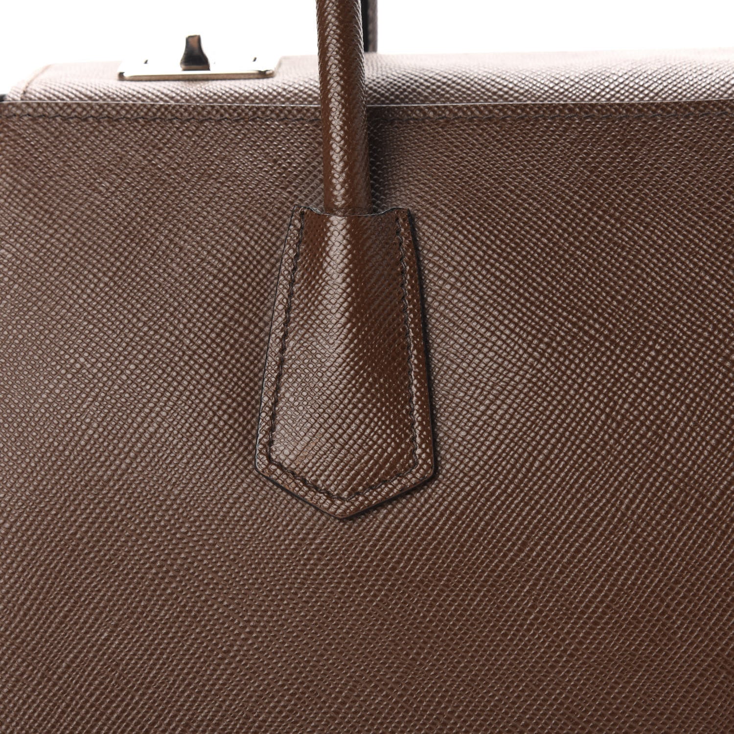 Prada Saffiano Cuir Twin Tote Cacao 14 of 15