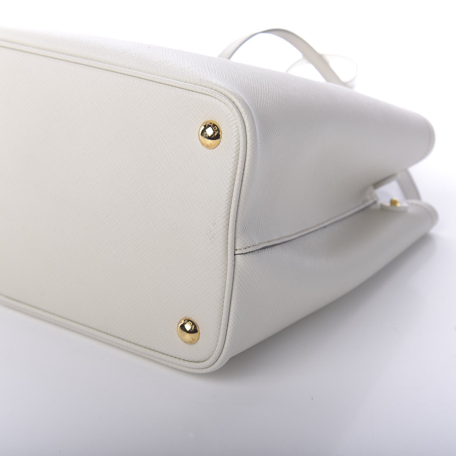 Prada Saffiano Cuir Medium Double Bag Talco Black 7 of 9