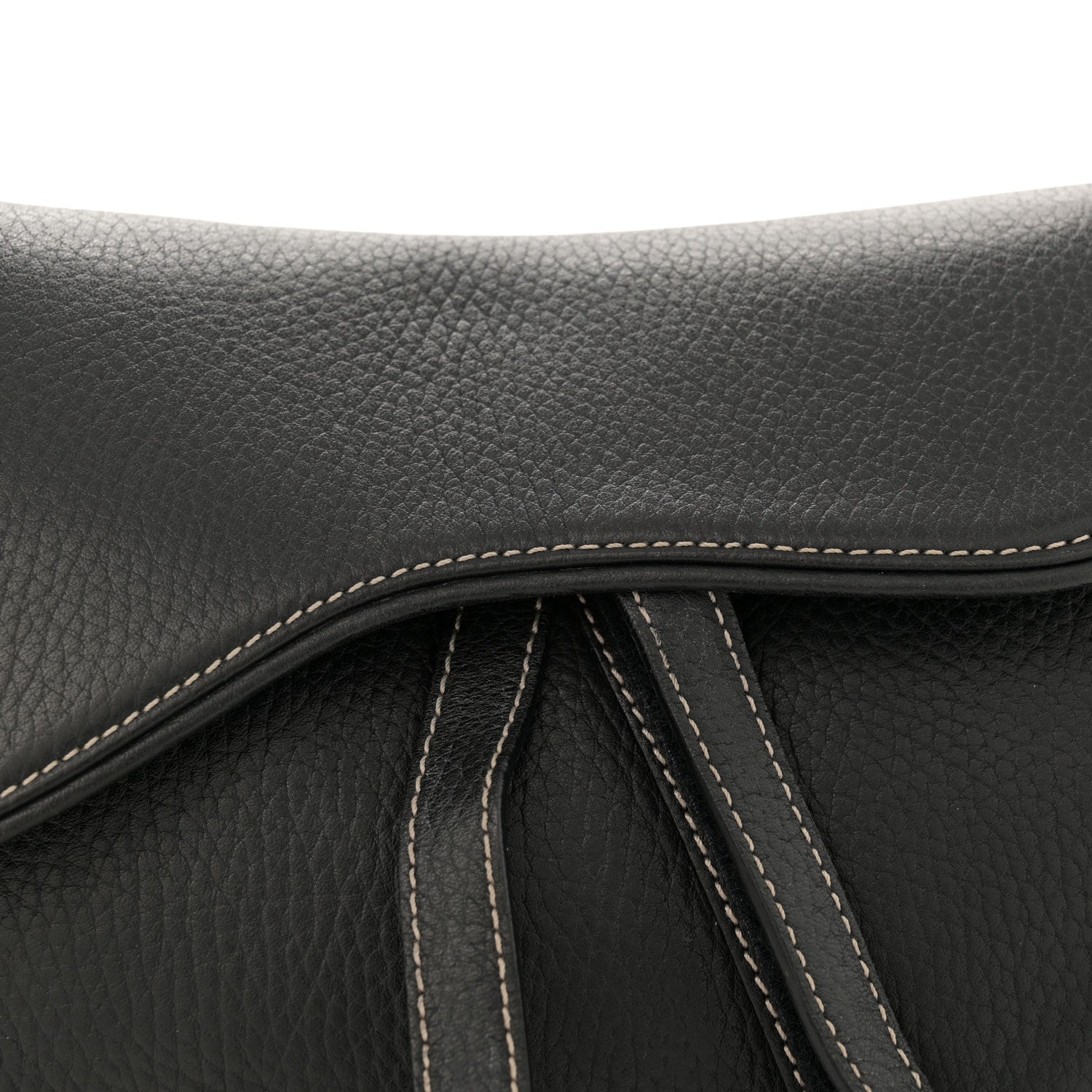 Christian Dior Calfskin Double Saddle Bag Black 8 of 11
