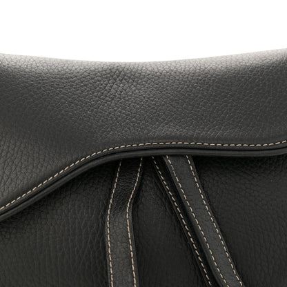 Christian Dior Calfskin Double Saddle Bag Black 8 of 11