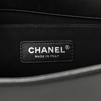 Chanel Lambskin Quilted Medium Boy Flap Black 6 of 11