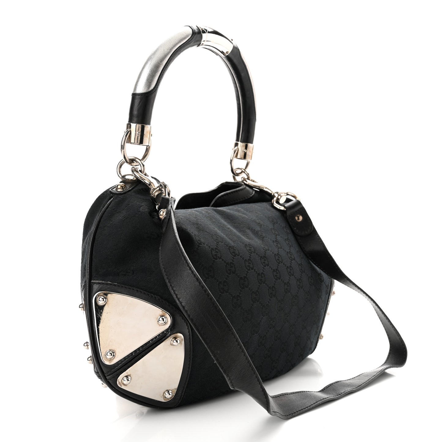 Monogram Medium Indy Top Handle Hobo Black