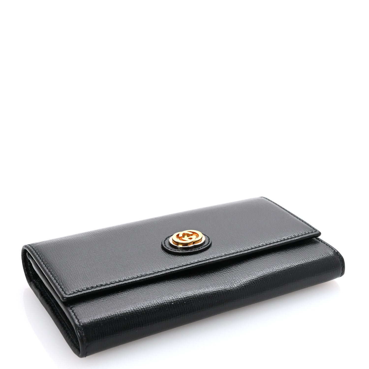 Gucci Azalea Calfskin Marina Long Wallet Black 4 of 8