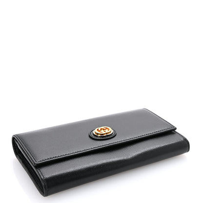 Gucci Azalea Calfskin Marina Long Wallet Black 4 of 8