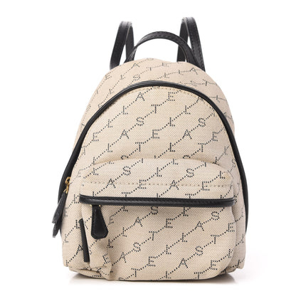Stella McCartney Canvas Mini Stella Logo Backpack Neutral 1 of 10