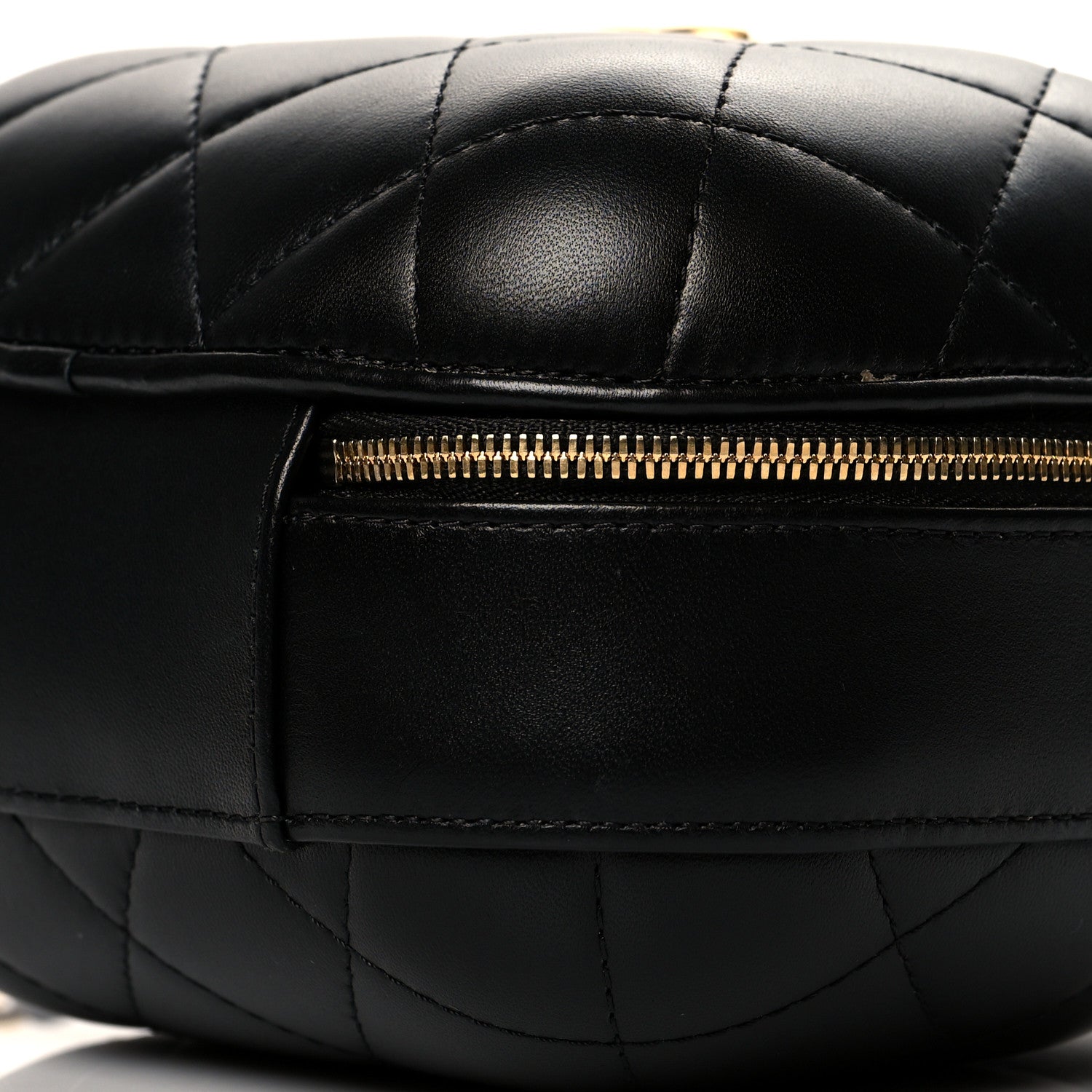 Chanel Lambskin Quilted Small CC Bubble Vanity Case With Chain Black 9 of 9