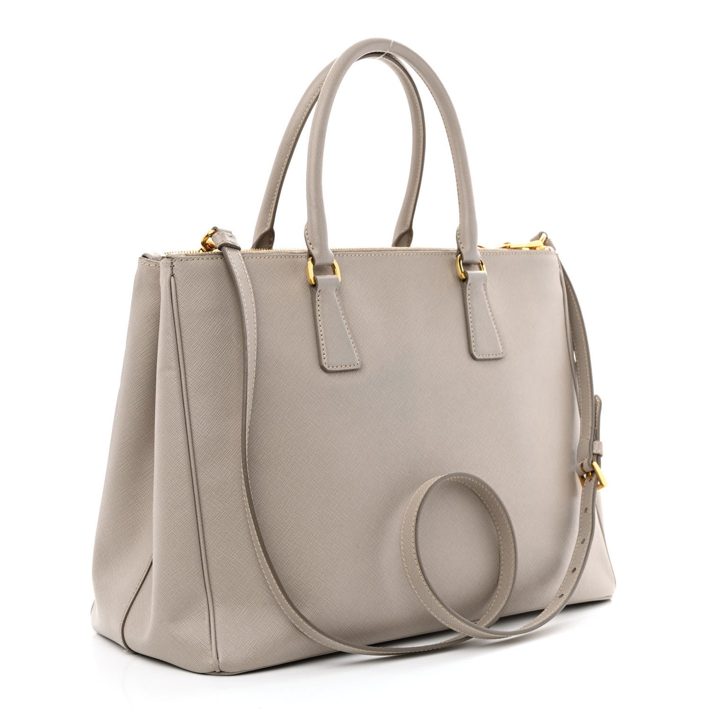 Saffiano Large Galleria Double Zip Tote Argilla
