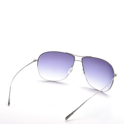 Oliver Peoples Welles Aviator Sunglasses Blue 4 of 7