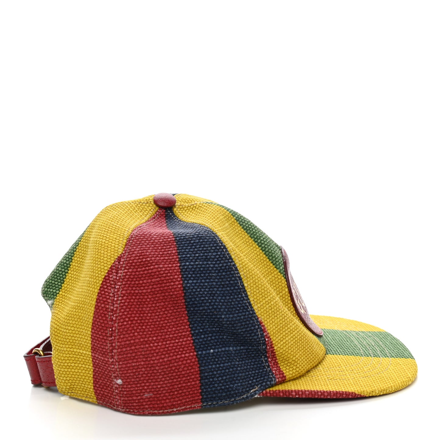 Canvas Marley Stripe Script Logo Patch Gucci 100 Baseball Hat Multicolor