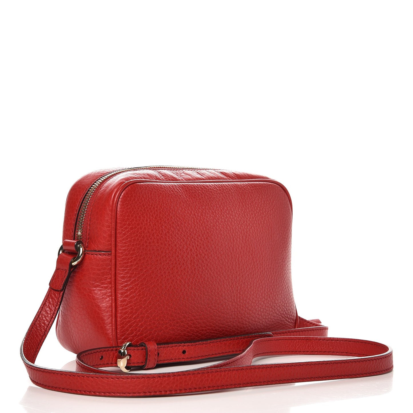 Pebbled Calfskin Small Soho Disco Bag Tabasco Red