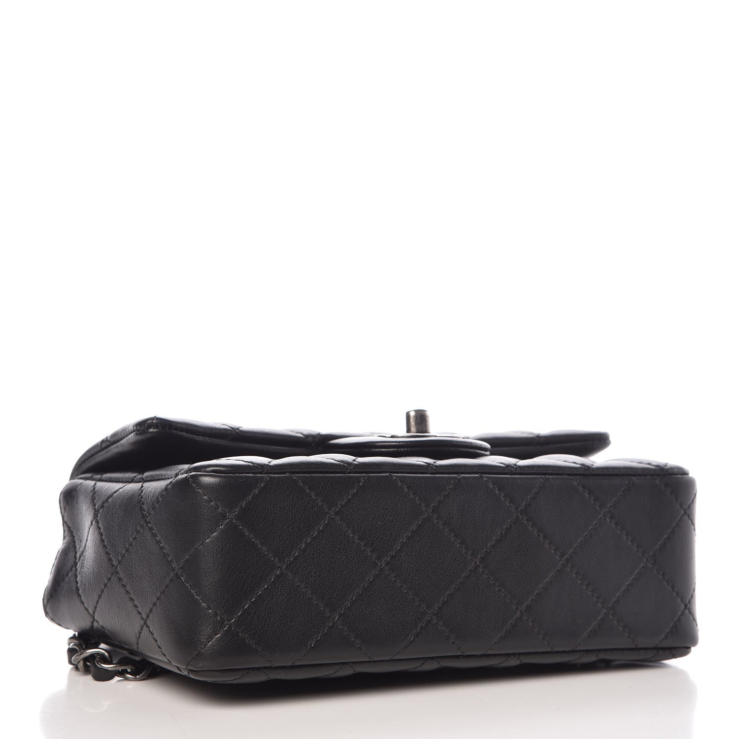 Chanel Lambskin Quilted Mini Rectangular Flap Black 4 of 10