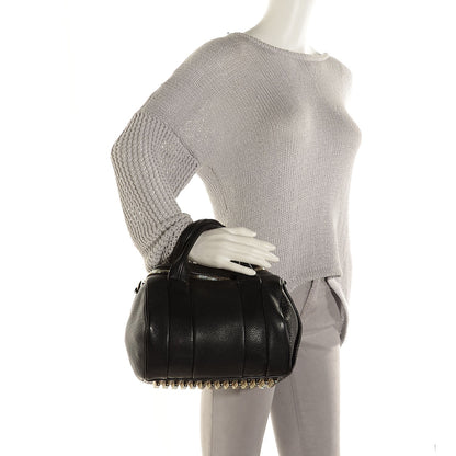 Alexander Wang Pebbled Lambskin Rockie Black Pale Gold Hardware 2 of 8