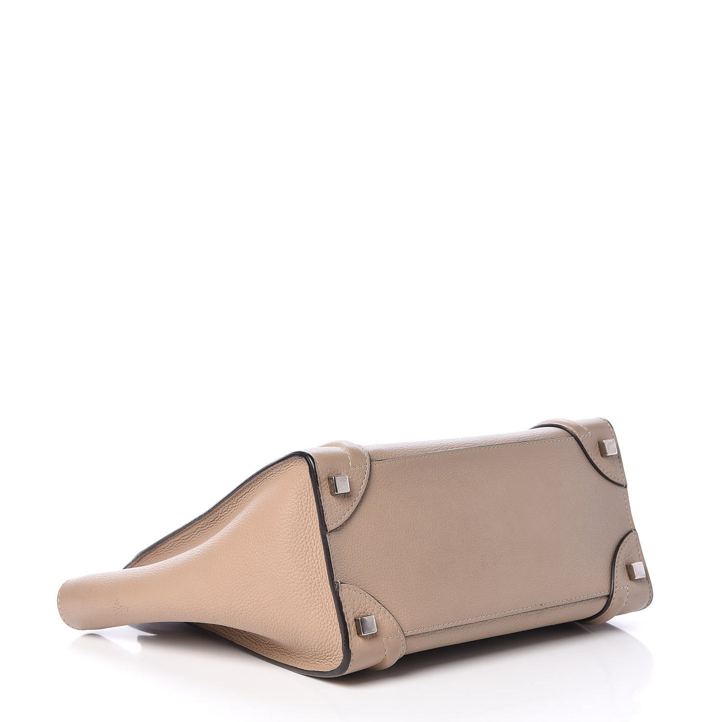 Drummed Calfskin Micro Luggage Dune