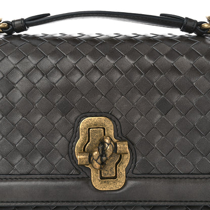 Bottega Veneta Nappa Intrecciato Olimpia Knot Bag Grey 8 of 10
