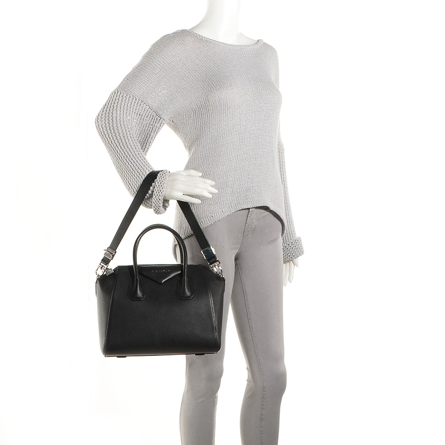 Sugar Goatskin Small Antigona Black