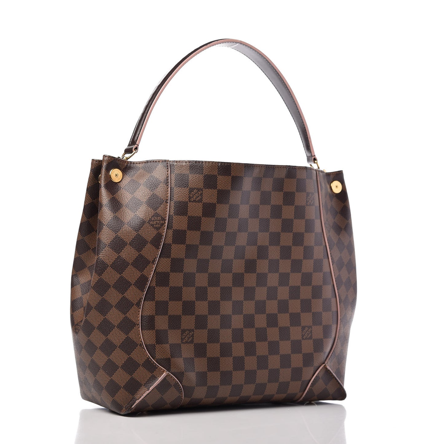 Damier Ebene Caissa Hobo Rose Ballerine