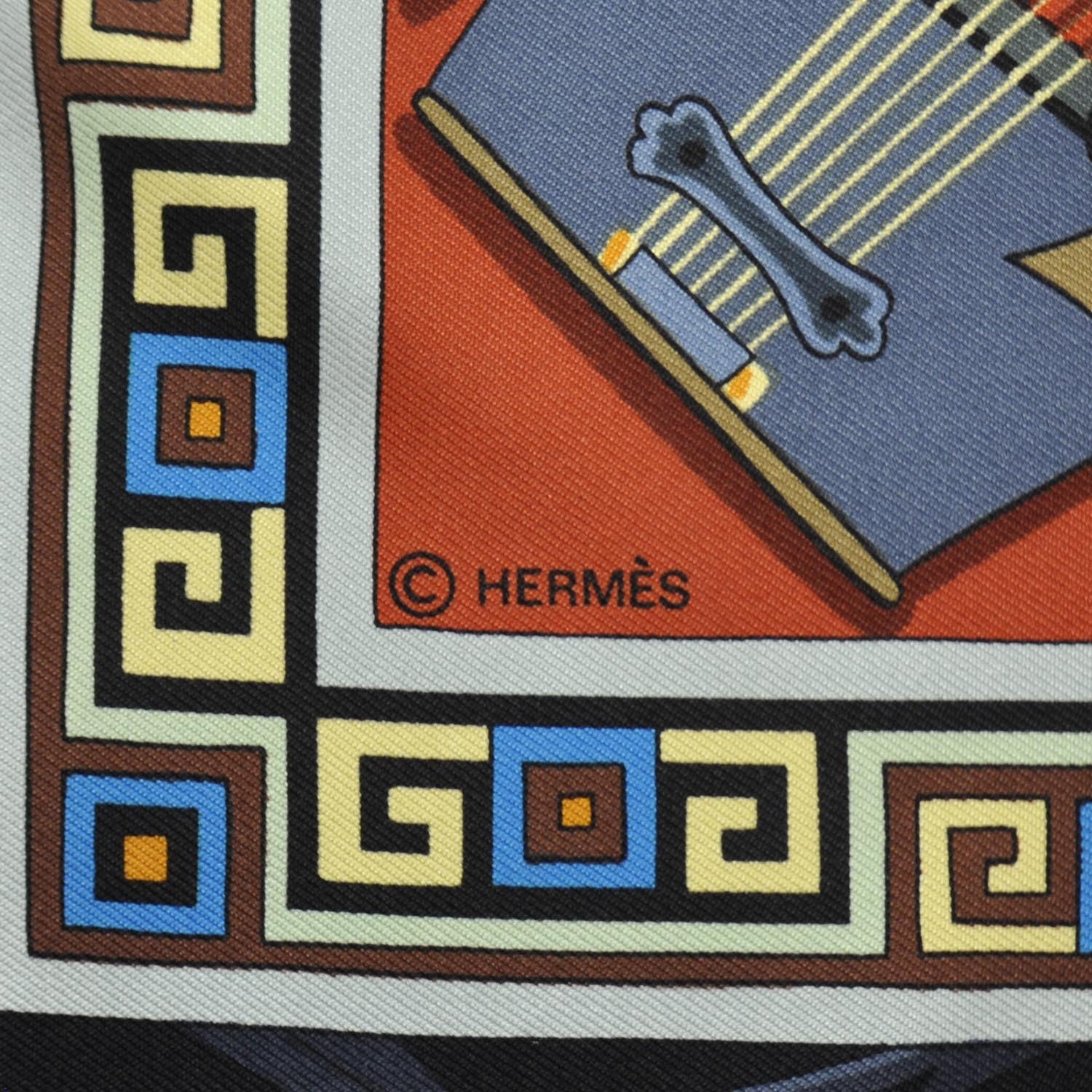 Hermes Silk Greek God and Goddess Mythology Scarf 90 6 of 7