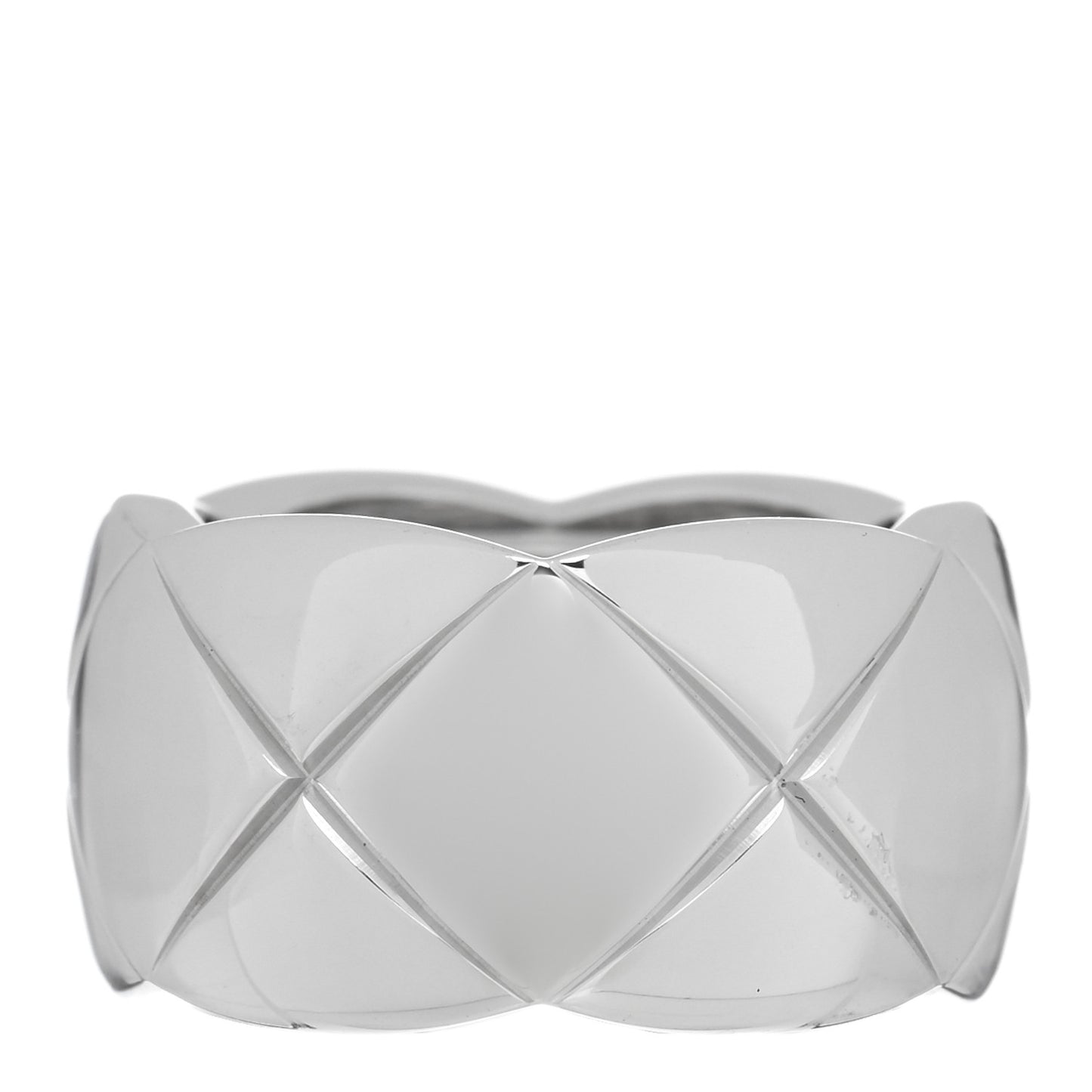 18K White Gold Large Coco Crush Ring 48 4.5