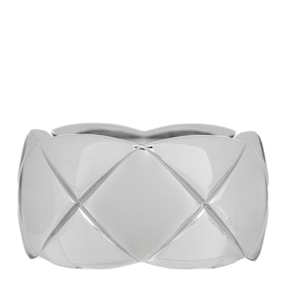 Chanel 18K White Gold Large Coco Crush Ring 48 4.5 3 of 4