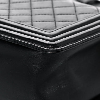 Chanel Lambskin Quilted Medium Boy Flap Black 13 of 17