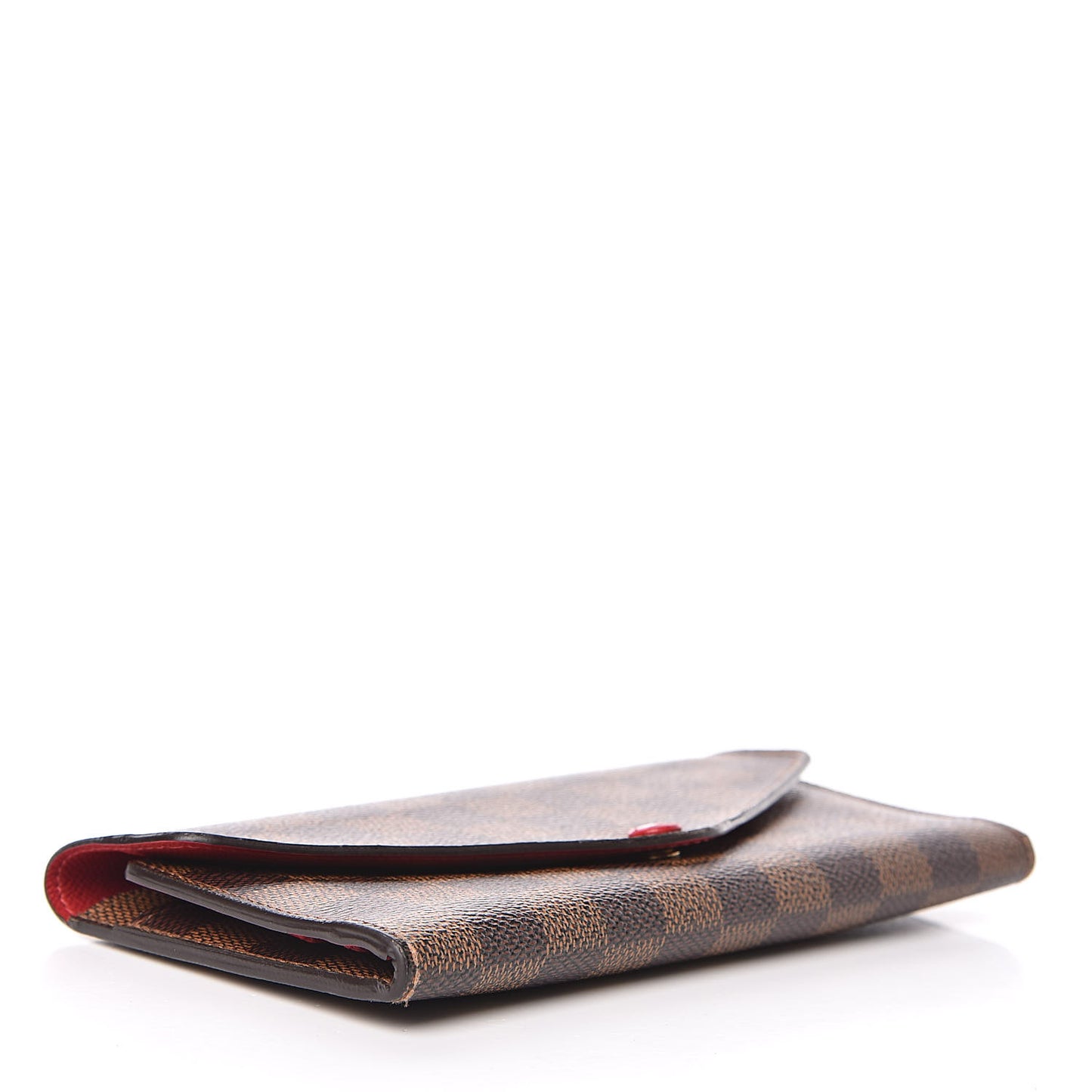 Damier Ebene Josephine Wallet Red