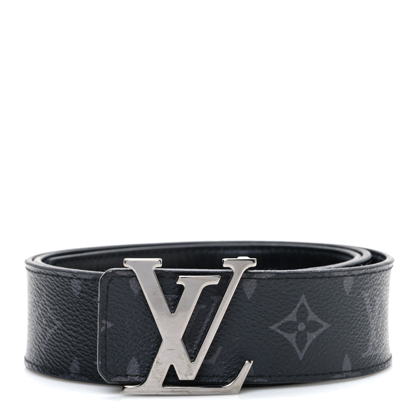 Monogram Eclipse Taigarama 40mm LV Initiales Reversible Belt 95 38 Black