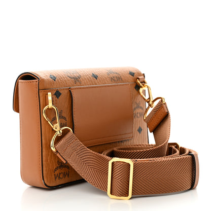 MCM Visetos Small Millie Crossbody Belt Bag Cognac 3 of 10
