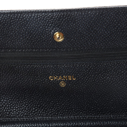 Chanel Caviar Quilted Wallet On Chain WOC Black 5 of 7