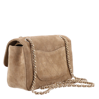 Chanel Suede Calfskin Souplissimo Maxi Flap Dark Beige 3 of 10