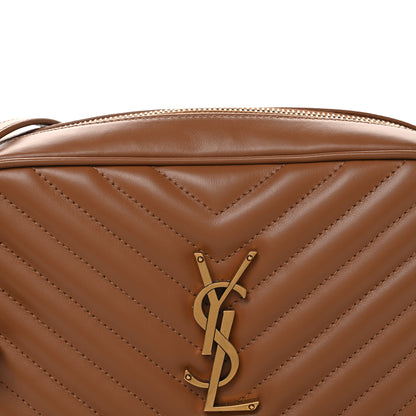 Saint Laurent Calfskin Matelasse Monogram Lou Camera Bag Cinnamon 8 of 11