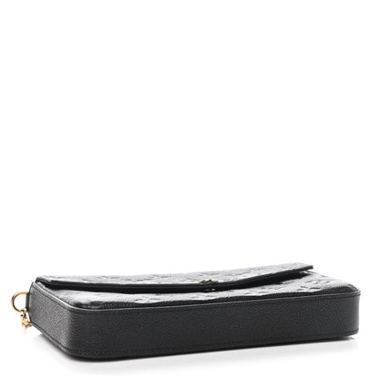 Louis Vuitton Empreinte Pochette Felicie Chain Wallet Black 4 of 9