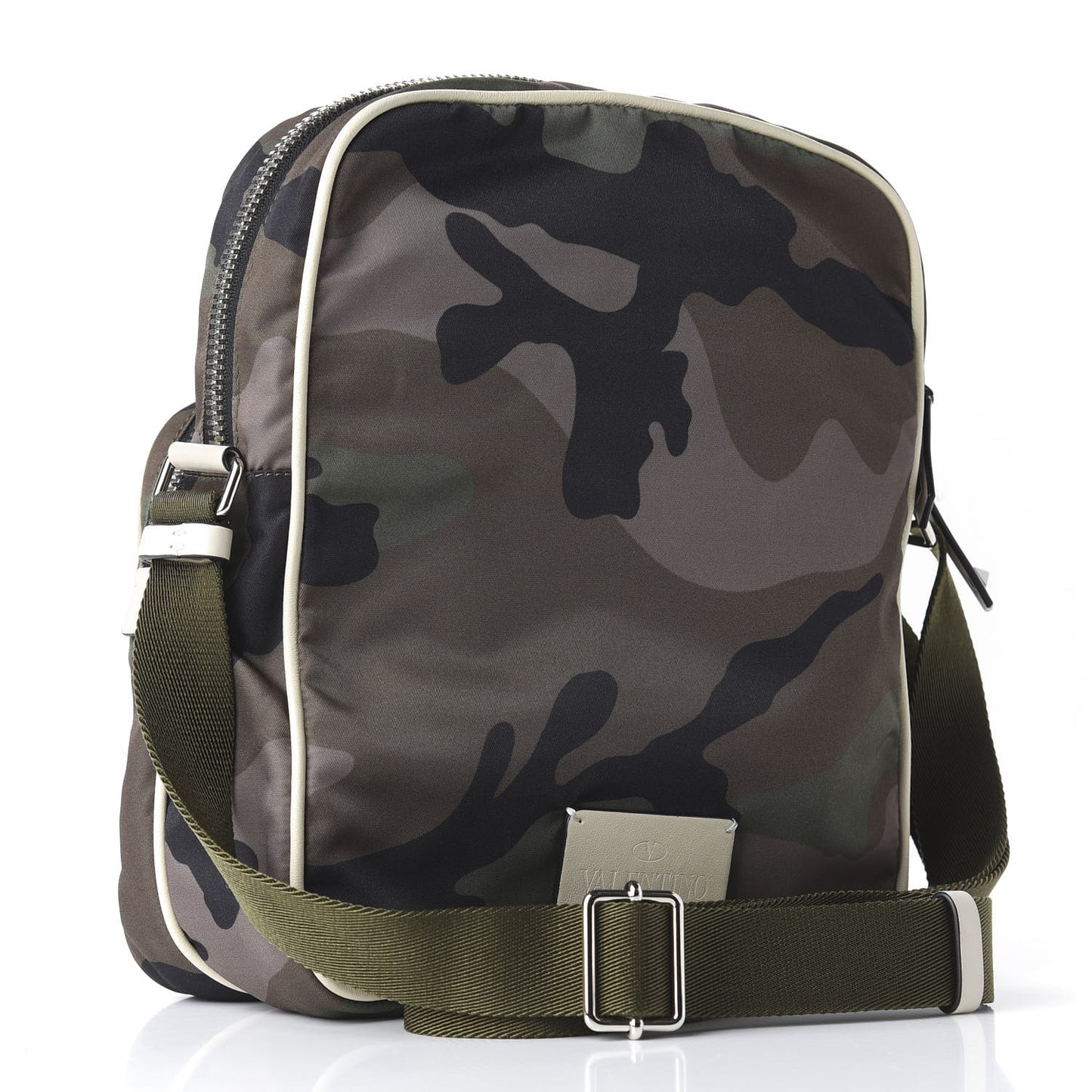 Nylon Camouflage Rockstud Crossbody Bag Multicolor