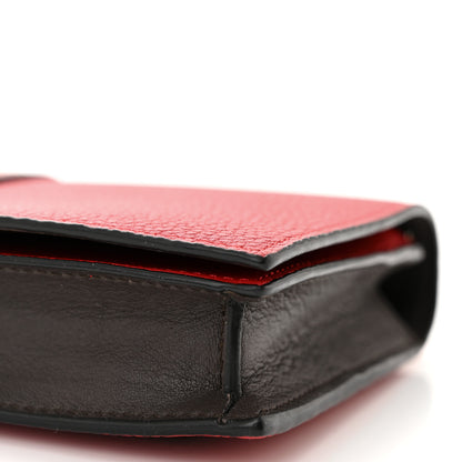 Loewe Grained Calfskin Chain Wallet Burnt Red 10 of 12
