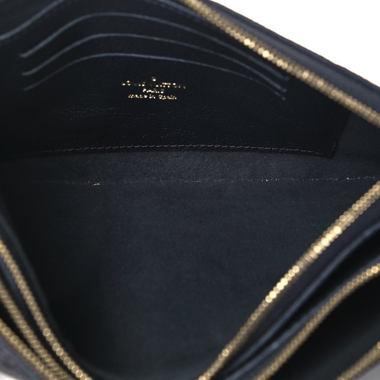 Empreinte Double Zip Pochette Black