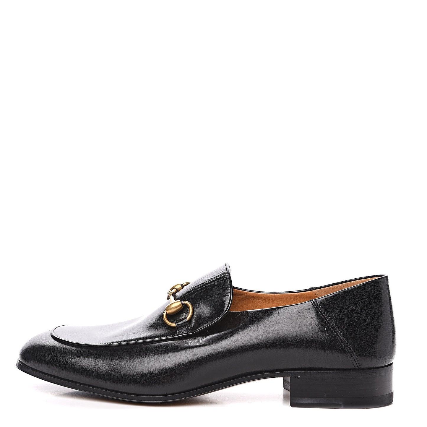 Goatskin Mens Horsebit Loafers 8.5 Black