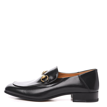 Gucci Goatskin Mens Horsebit Loafers 8.5 Black 1 of 8