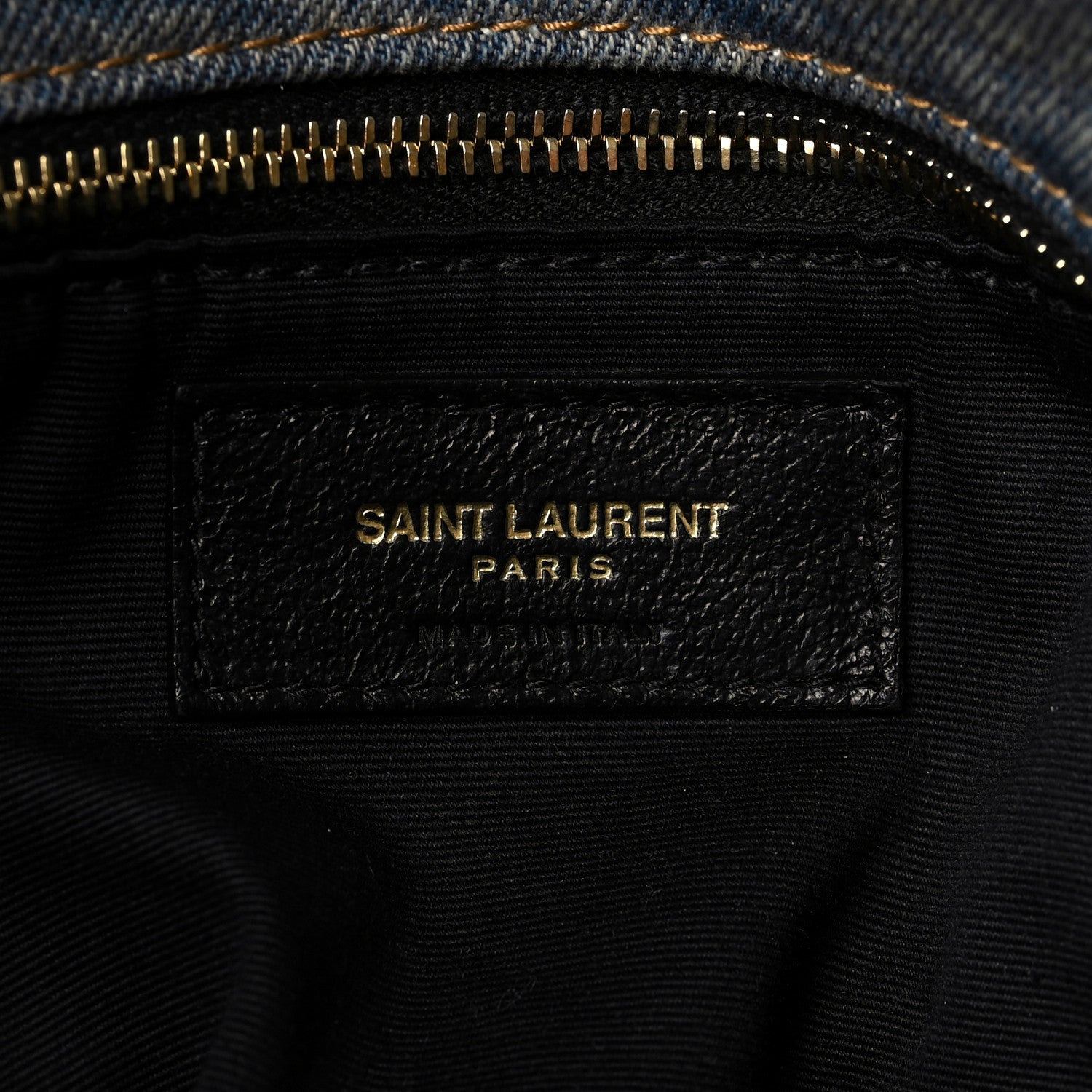 Saint Laurent Denim Quilted Medium Loulou Puffer Monogram Chain Satchel Blue Cinnamon 5 of 6
