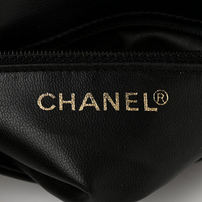 Chanel Lambskin Quilted Flap Waist Belt Bag 85 34 Black 7 of 11