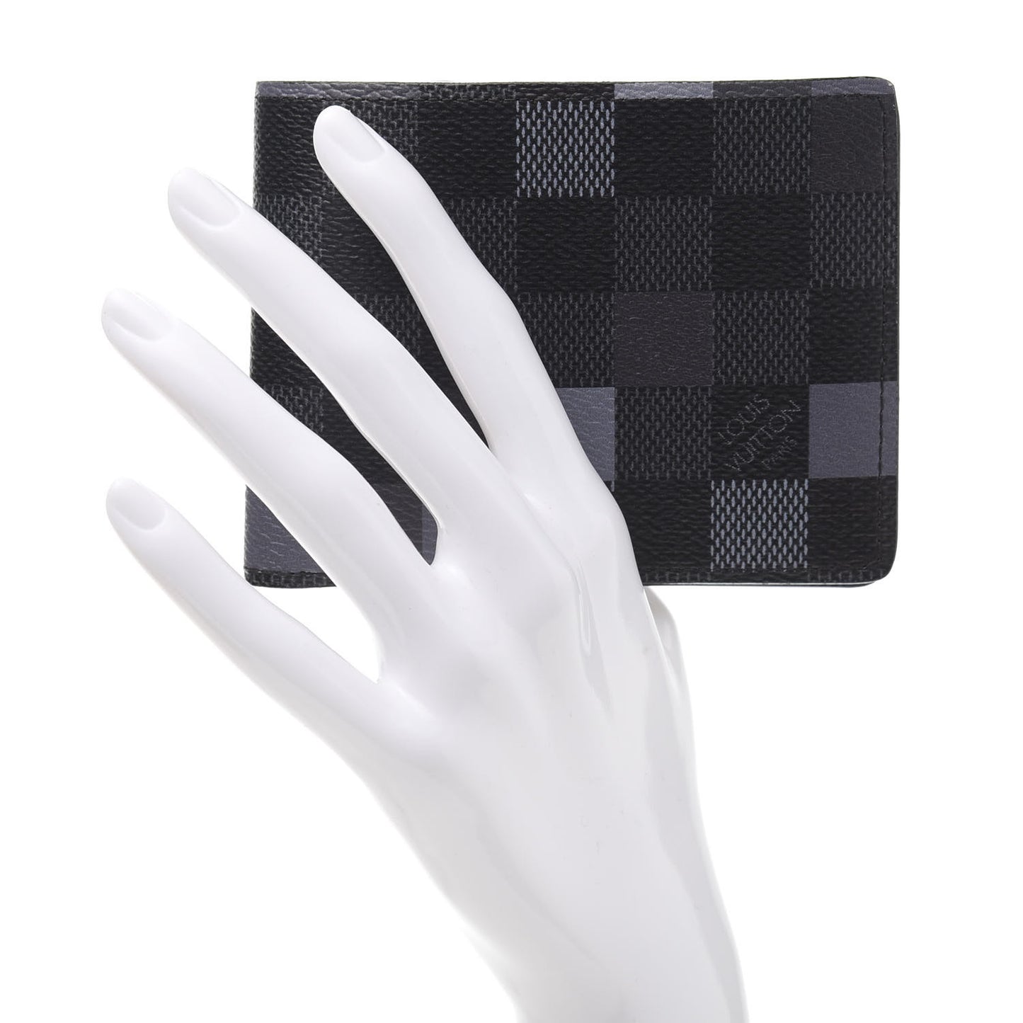 Damier Graphite Pixel Slender Wallet Gris