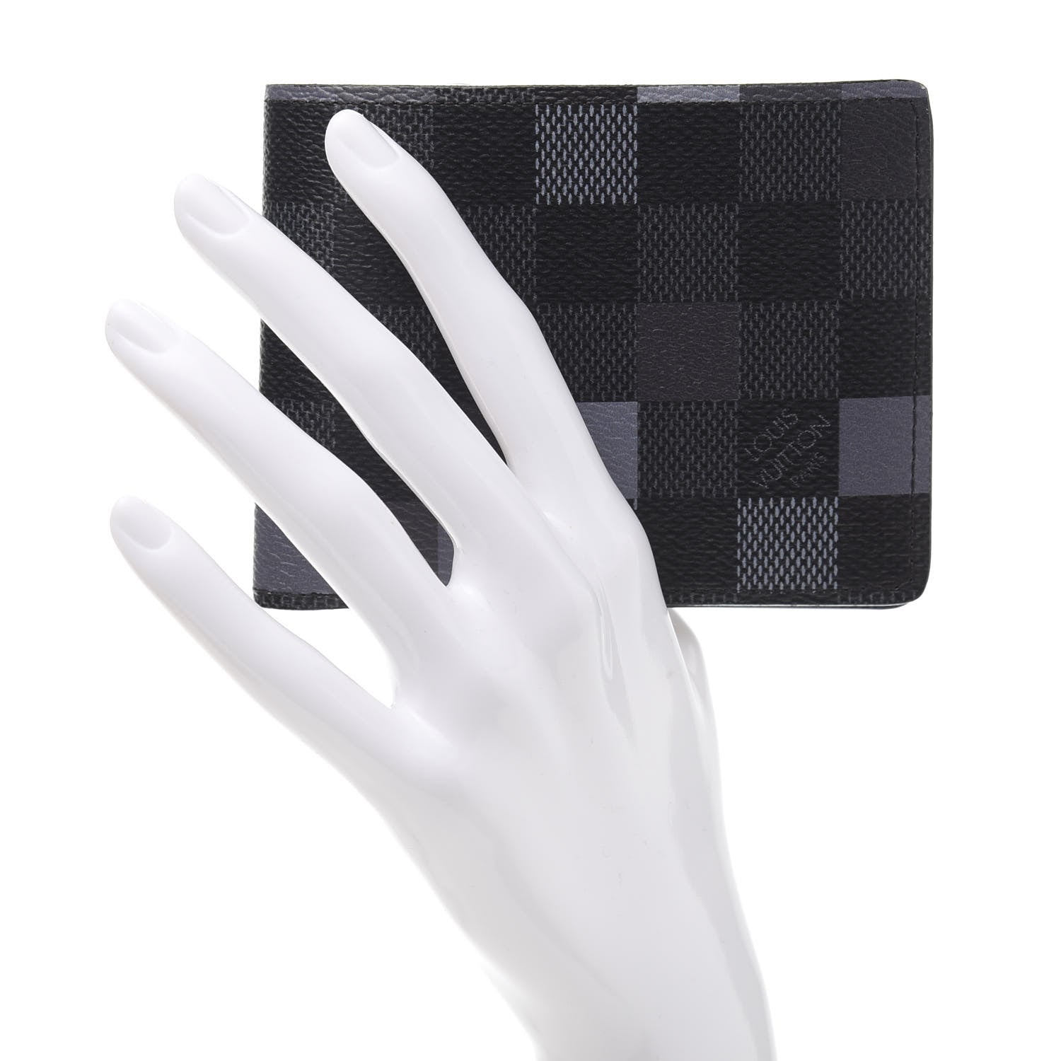 Louis Vuitton Damier Graphite Pixel Slender Wallet Gris 2 of 9