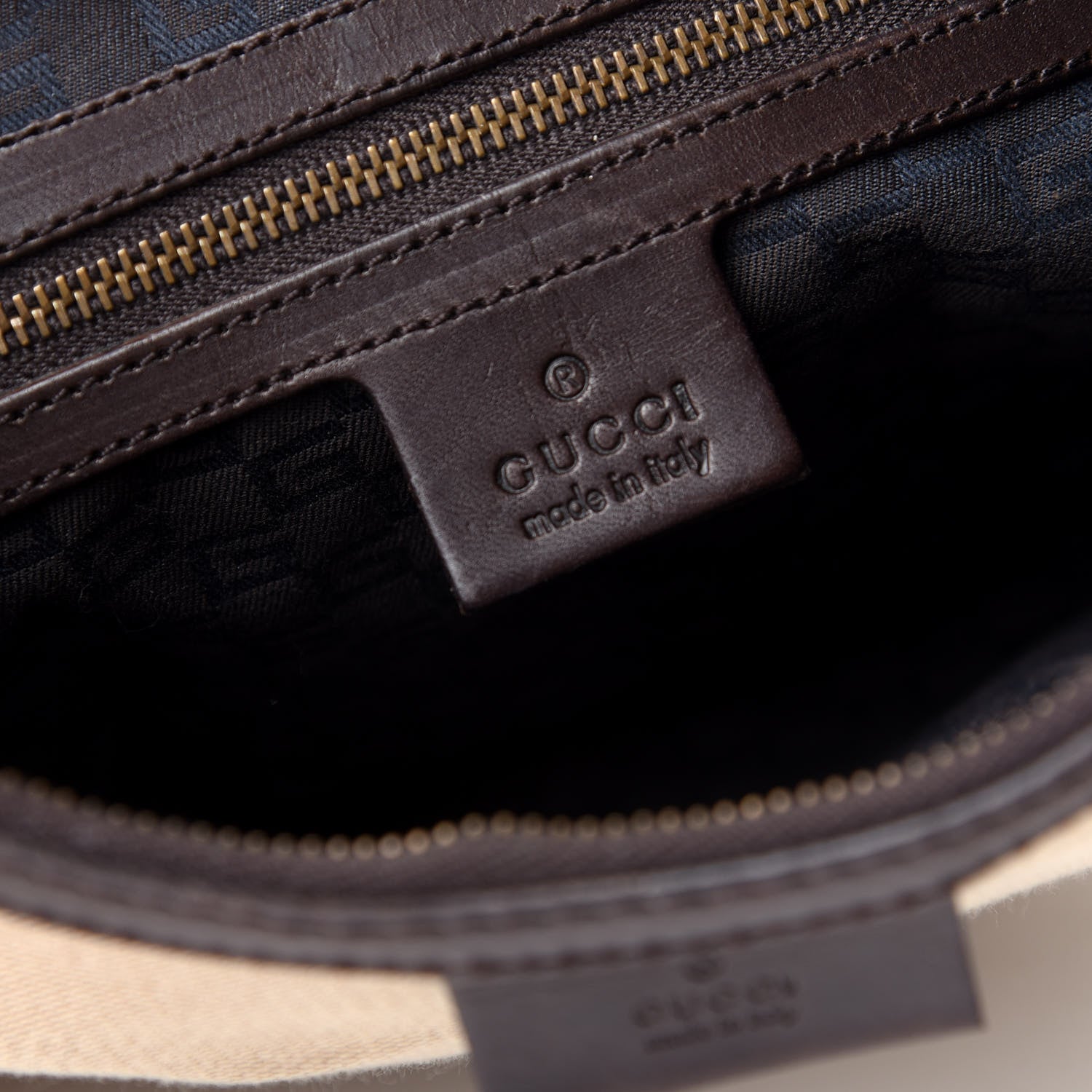 Gucci Canvas Web Hobo Natural Dark Brown 8 of 11