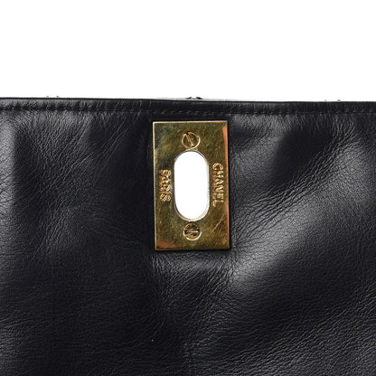 Chanel Lambskin Quilted Briefcase Laptop Bag Black 13 of 15