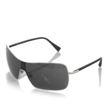 Louis Vuitton Conspiration Mask Sunglasses Silver 1 of 10