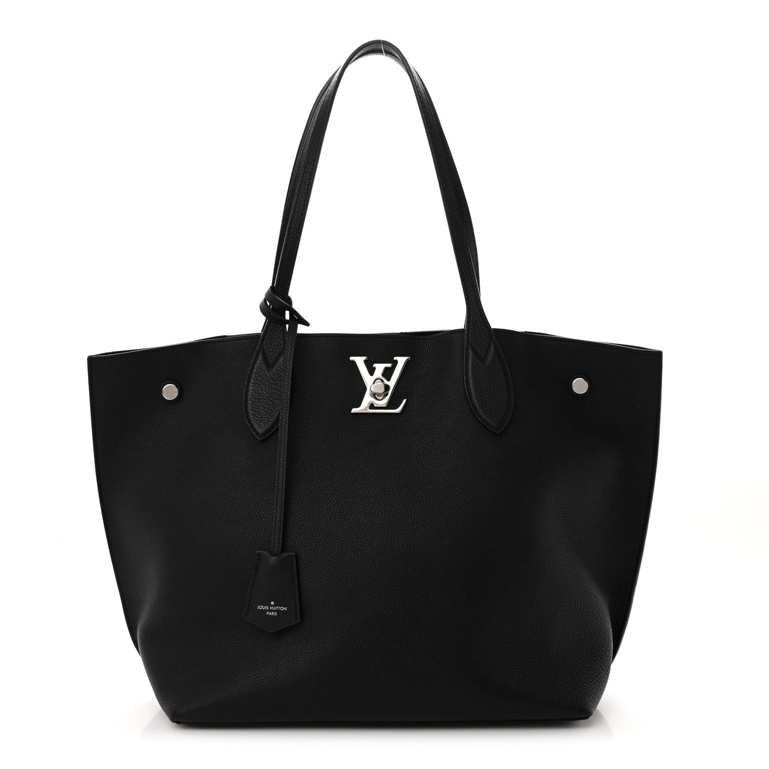 Louis Vuitton Calfskin Lockme Go Tote Black 1 of 11