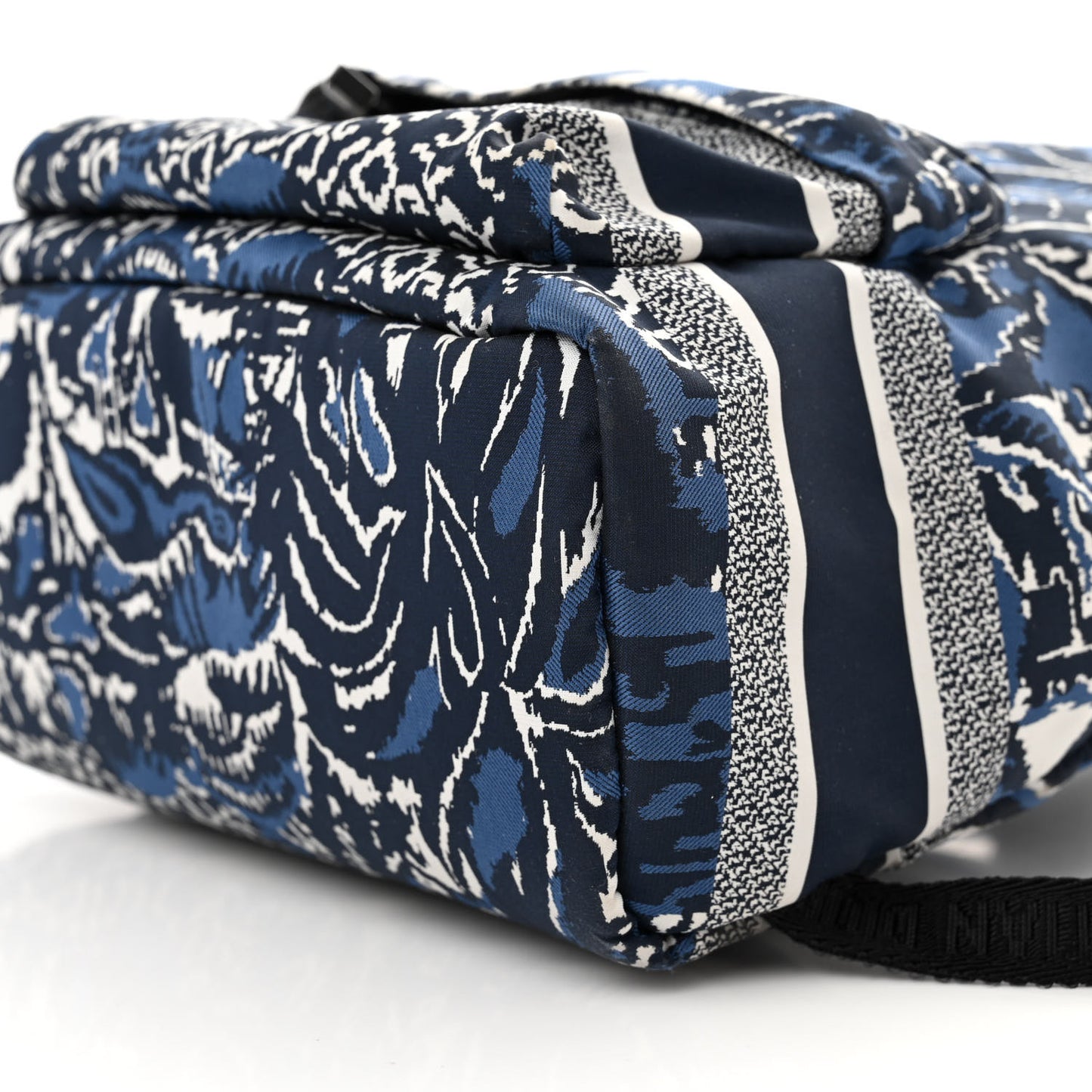 Nylon Technical Fabric Diortravel Backpack Blue