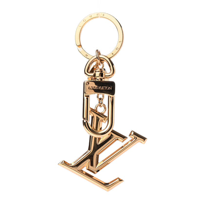 Louis Vuitton LV Facettes Bag Charm Key Holder Gold 1 of 4