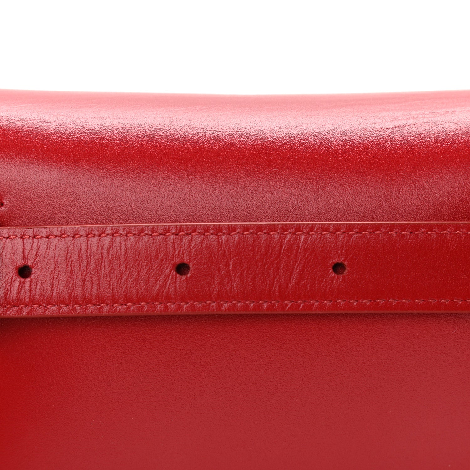 Celine Smooth Calfskin Tassel Belt Bag Red 12 of 14