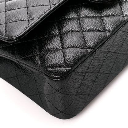 Chanel Caviar Quilted Medium Double Flap Black 10 of 12
