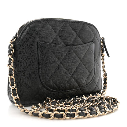 Chanel Caviar Quilted Classic Clutch with Chain Black 3 of 12